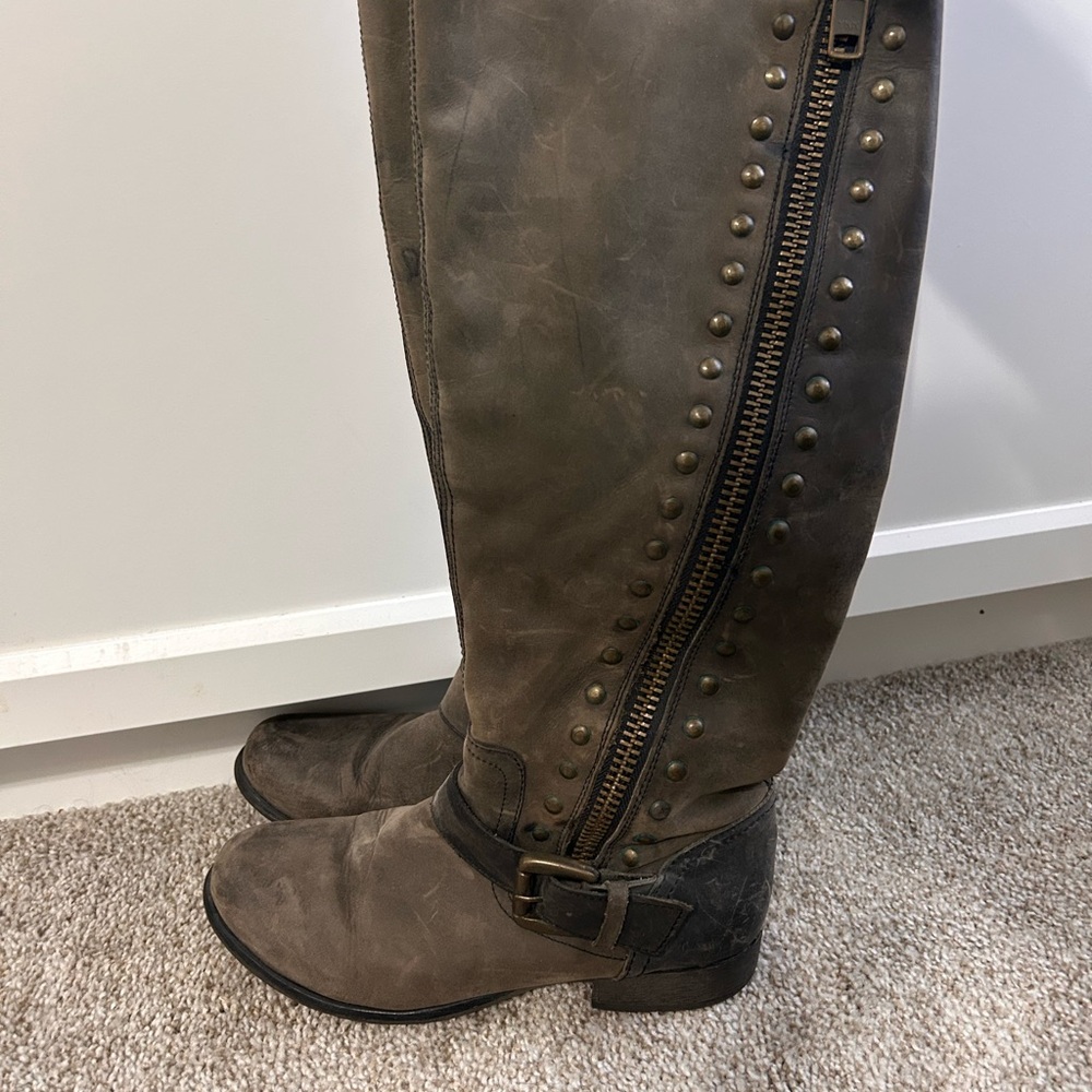 Steve Madden Brown Combat Boots